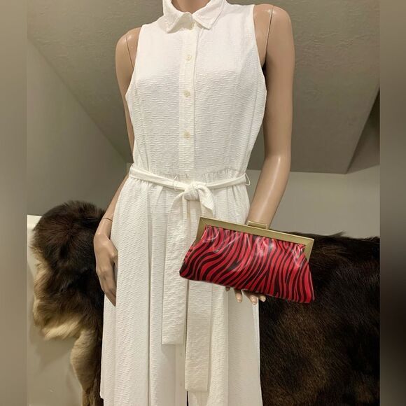 Handmade Genuine Leather Push-lock Clutch/Crossbody/Evening Bag - Picture 2 of 12